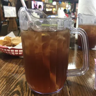 Mini pitcher for your tea!  I definitely loved this since I constantly need refills but with this pitcher I did not!