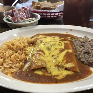 Cheese enchiladas
