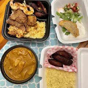 Pollo Guisado, Rosita's Combination, Empanda