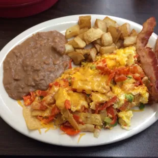 Chilequiles plate.
