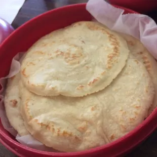 Hand made warm tortillas