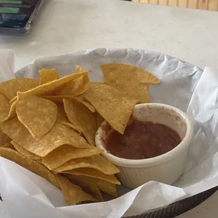 Chips and salsa, also very good!