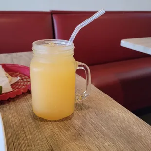 Melon and pineapple juice