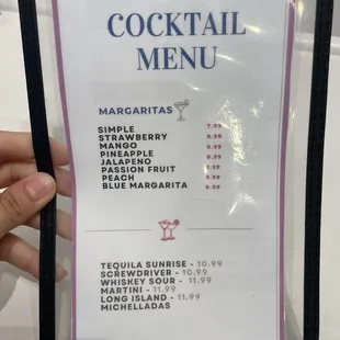 Cocktail Menu