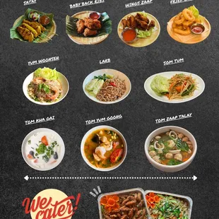 ramen and noodles, menu