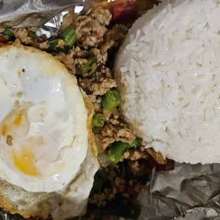 Krapow Kai Dao Lunch Special