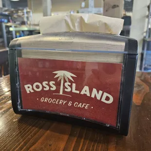 a close up of a tissue dispenser