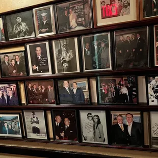 Wall of celebrity photos