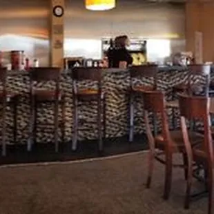 My breakfast  Scrambled eggs w/cheese,  bacon,  blueberry pancakes &amp; potatoes.