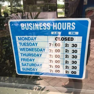 This is the really business hours.