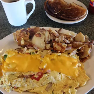 This is their everything omelet and I can not wait to dig in.