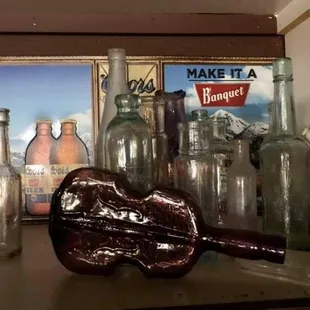 Purple glass violin/fiddle.