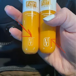 Authentic is on the left