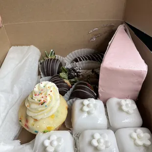 The desserts I received this evening.