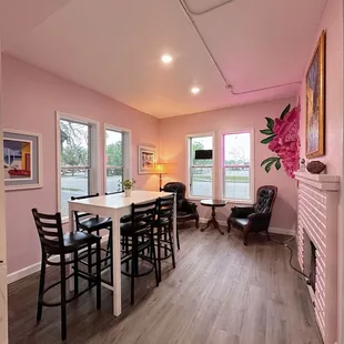 Interior seating area