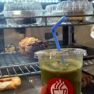 Raspberry Matcha Latte