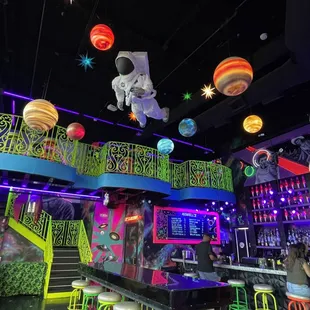 a space themed bar