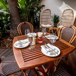 outside, sushi and sashimi