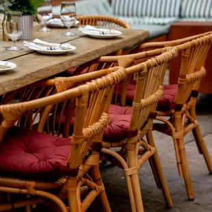 outside, sushi and sashimi