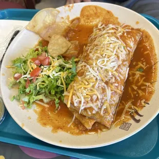 Red wet burrito