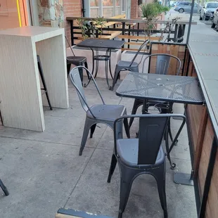 Outside seating