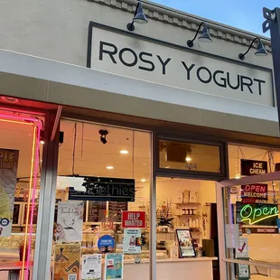 the front of the store