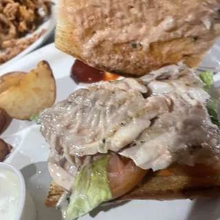 Grilled Snapper Sandwich