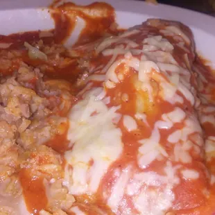 Enchilada plate.