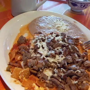 Chilaquiles con Asada