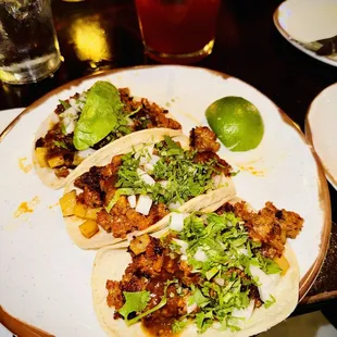 Chorizo Tacos, yum