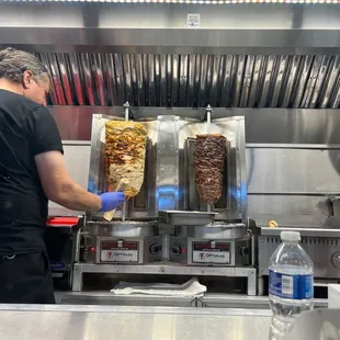 The chicken/beef