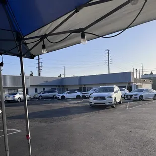 Unassuming parking lot