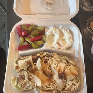 Arabi Shawarma with Garlic Sauce &amp; Pickles