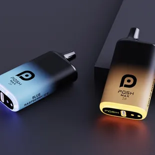 a close up of two batteries