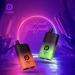 a neon neon background with two vapes