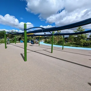 Swings in the new area - April 2024