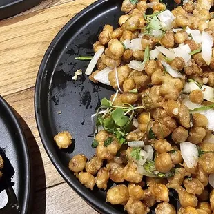 crispy corn (delish with whipped feta &amp; naan)