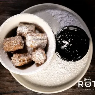sugar cubes in a bowl