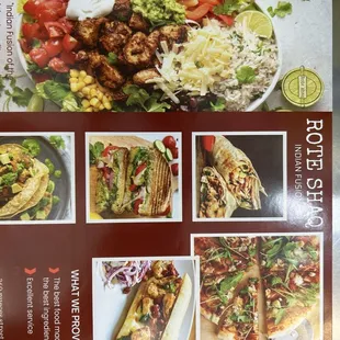 a menu for a mexican restaurant
