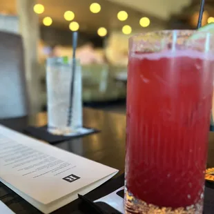 Raspberry lemonade and ginger beer! So good!