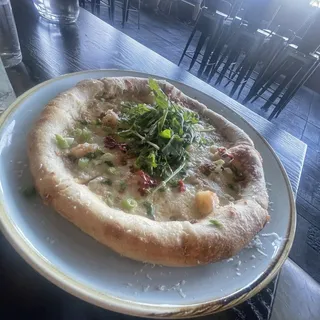 Prawn and White Sauce Pizza