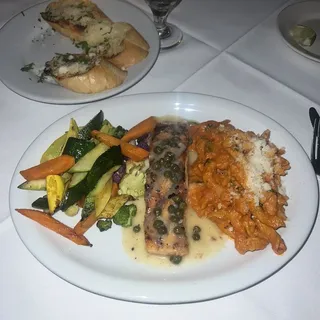 Grilled Ora King Salmon Picatta