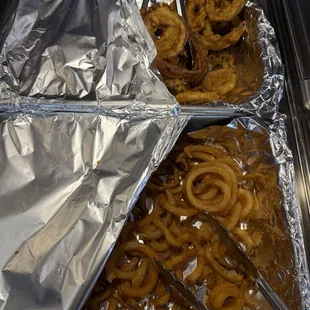 Onion Rings and Onion Pakoras