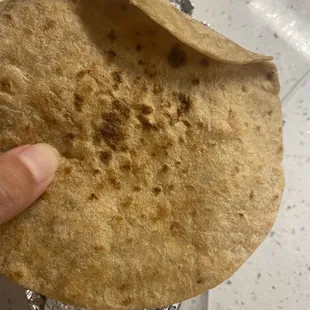 Old roti given to us.