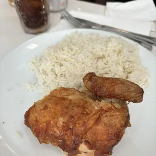 Quarter Chicken with Rice