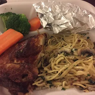 Quarter Chicken White Meat & Pasta