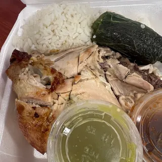 Half Rotisserie Chicken Plate