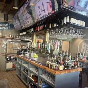 Cool bar with large TVs