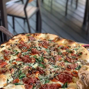 Thin Crust Pizza with add ons
