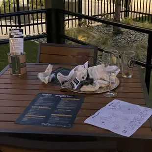 The tables around us were dirty when we arrived and stayed that way until after we left. I&apos;d give this place zero stars if possible.